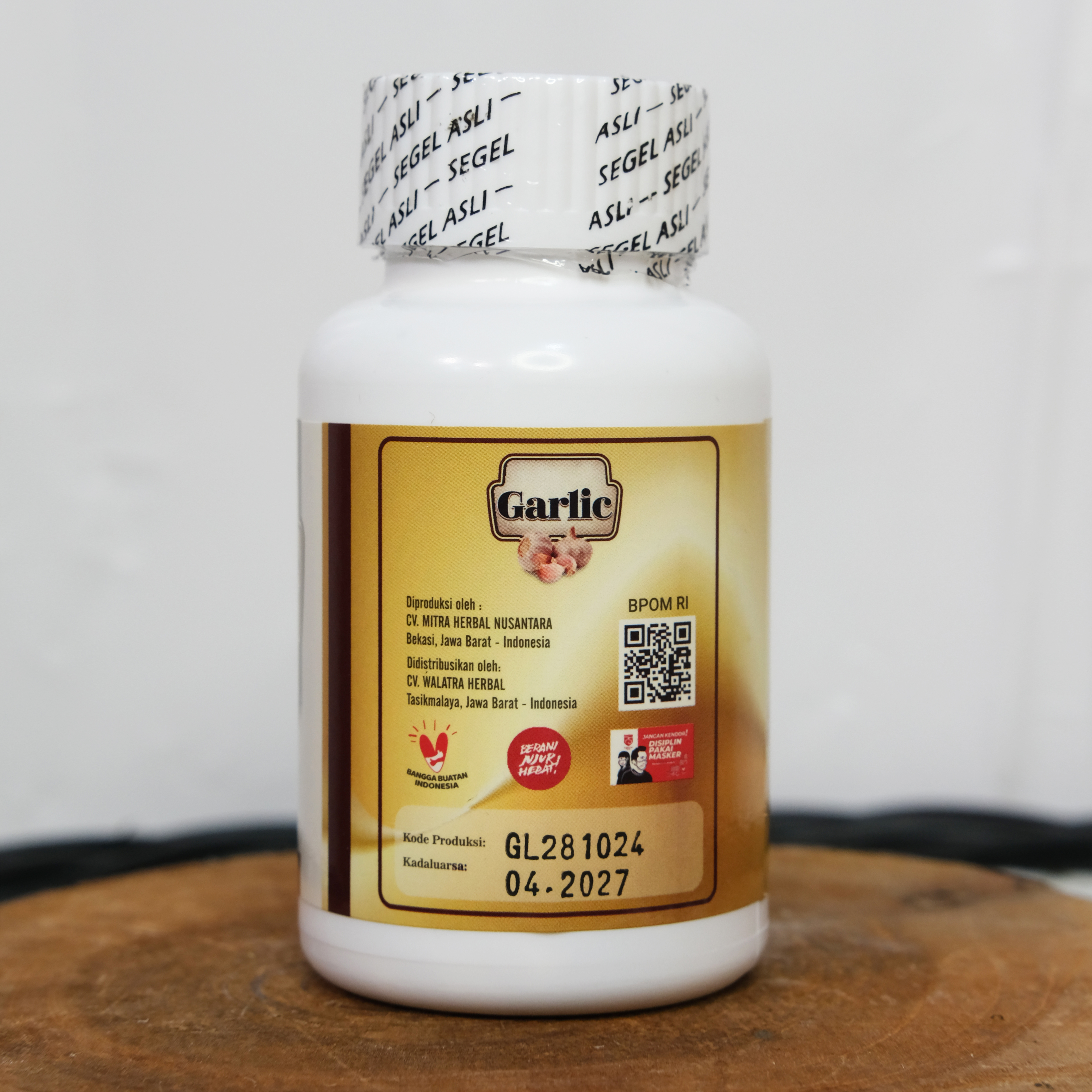 Kapsul Garlic Herbal 100 Kapsul Bawang Putih Tunggal Lanang Alium Sativum Original Asli 3
