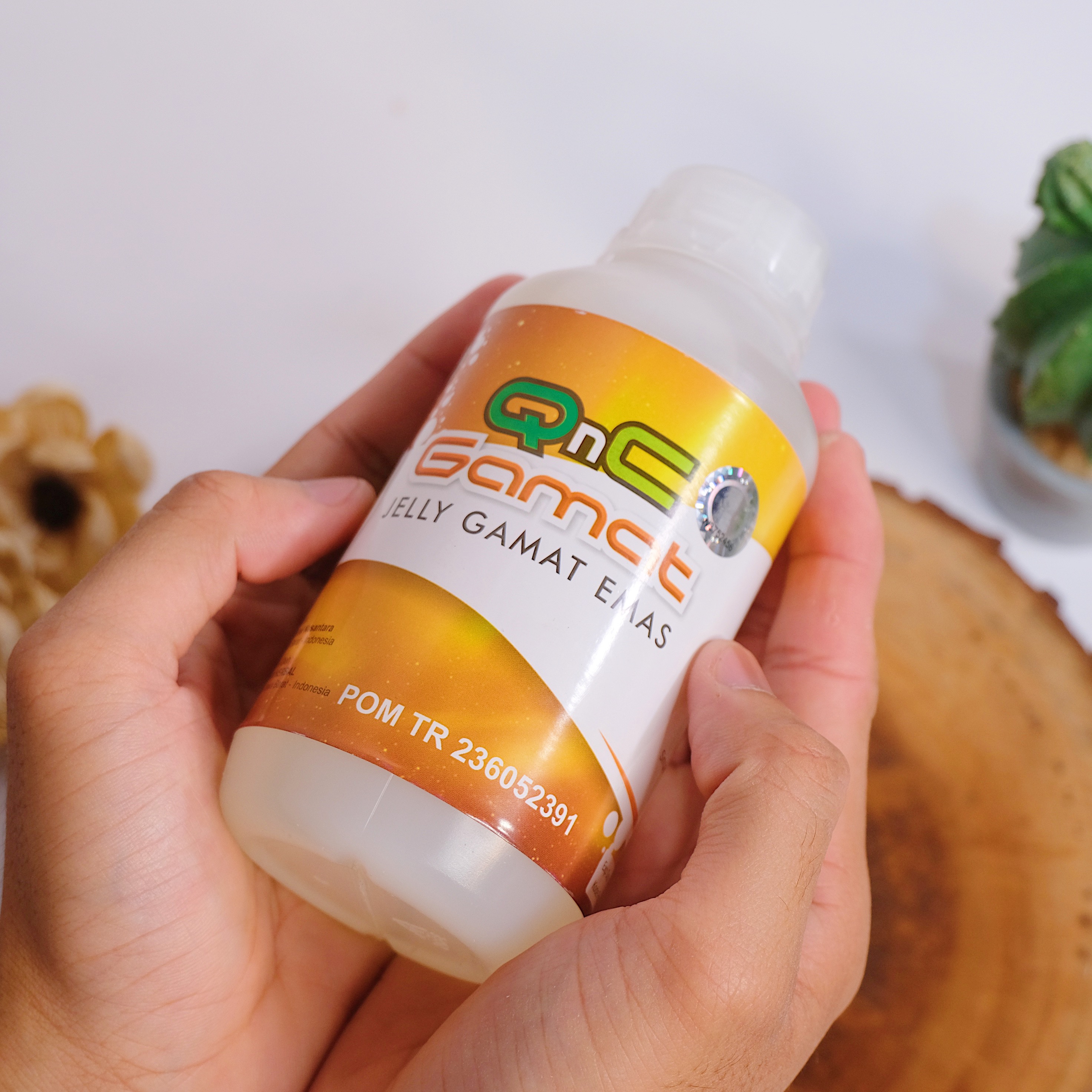 Qnc Jelly Gamat 100% Gamet Emas Asli Dan Original 300 ML Obat Kolesterol Diabetes Jantung Darah Tinggi Asam Lambung Stroke Ginjal Batuk TBC Sinusitis Benjolan Kista Miom Tumor Sinus Polip Kanker Jeli Jely 4